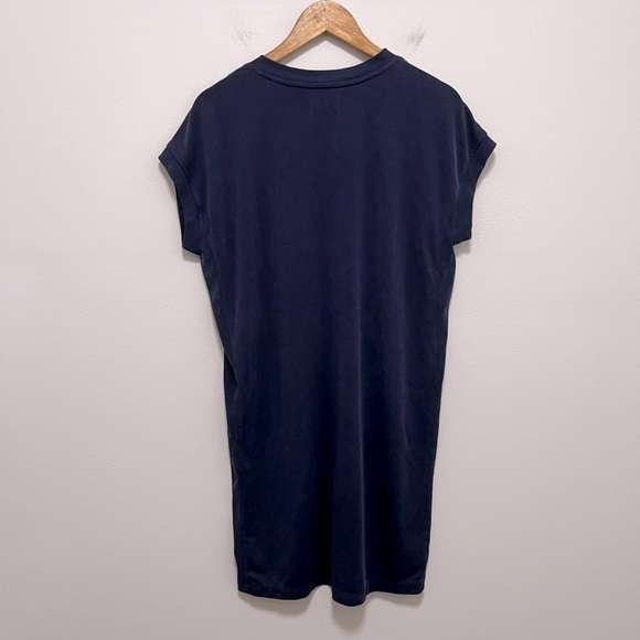 Lou & Grey Sandwashed V-Neck Pocket Modal Oversized Shift Dress Size 4 - Picture 3 of 10